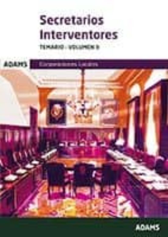 Secretarios Interventores: Temario