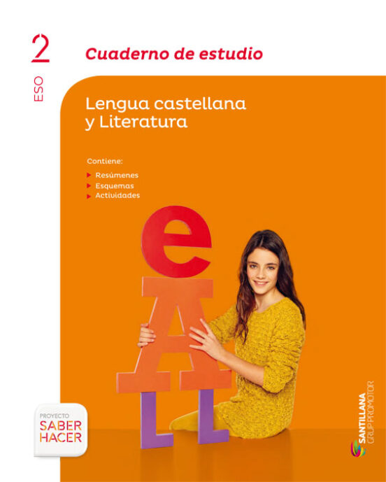 Lengua Y Literatura Castellana/cat 2º Eso Cuaderno Estudio Saber Hacer
