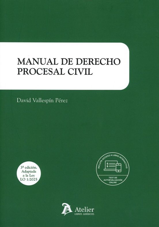 Manual De Derecho Procesal Civil 2025 + Libro Interactivo