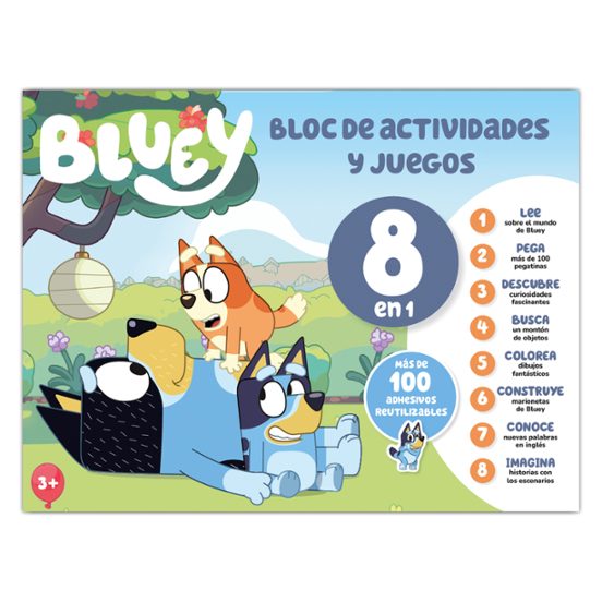 Bluey Bloc De Actividades Y Juegos 8 En 1