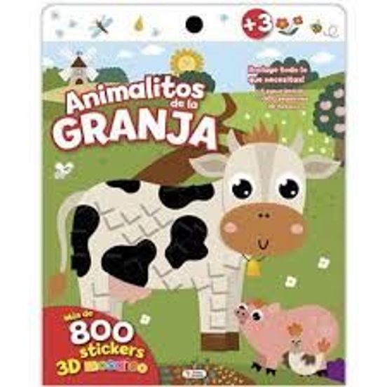 Animalitos De La Granja Color Sticker