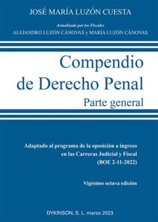 Compendio De Derecho Penal. Parte General
