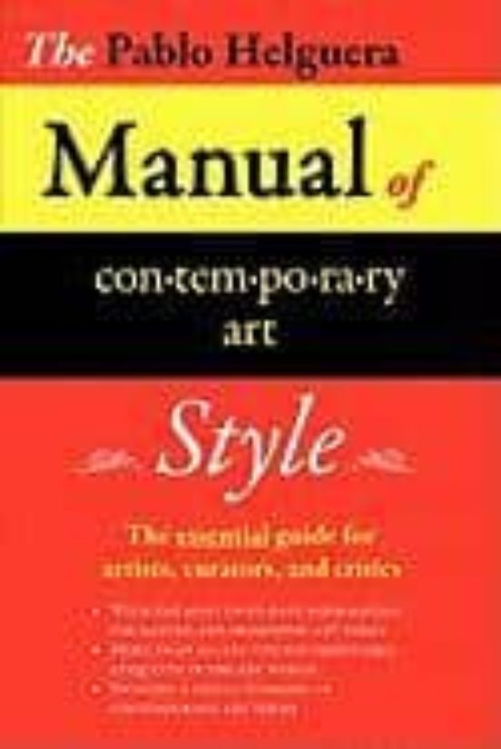 Manual Of Contemporary Art Etiquette