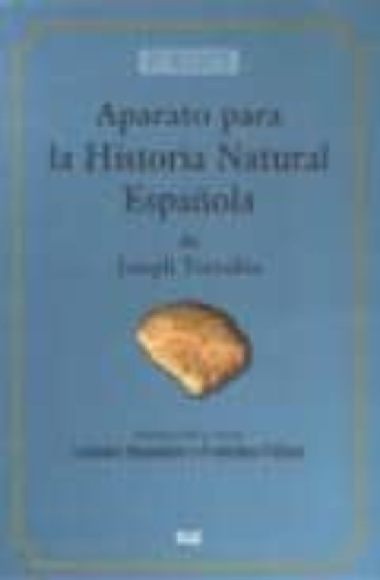 Aparato Para La Historia Natural Española