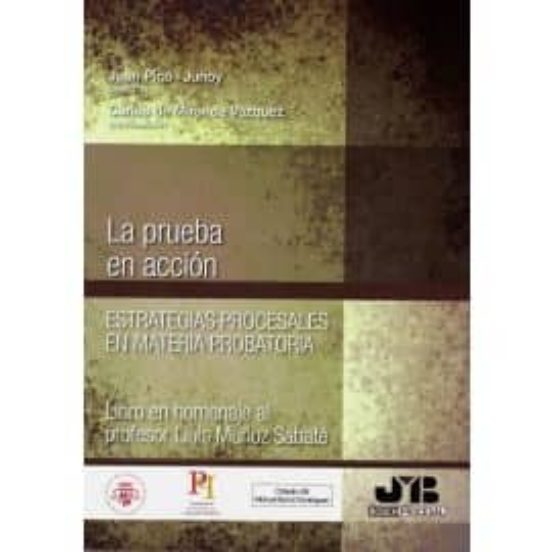 Pruebas En Accion. Estrategias Procesales En Materia Probatoria. Libro