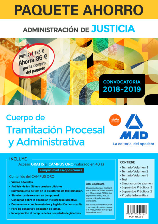 Paquete Ahorro Tramitación Procesal Y Administrativa