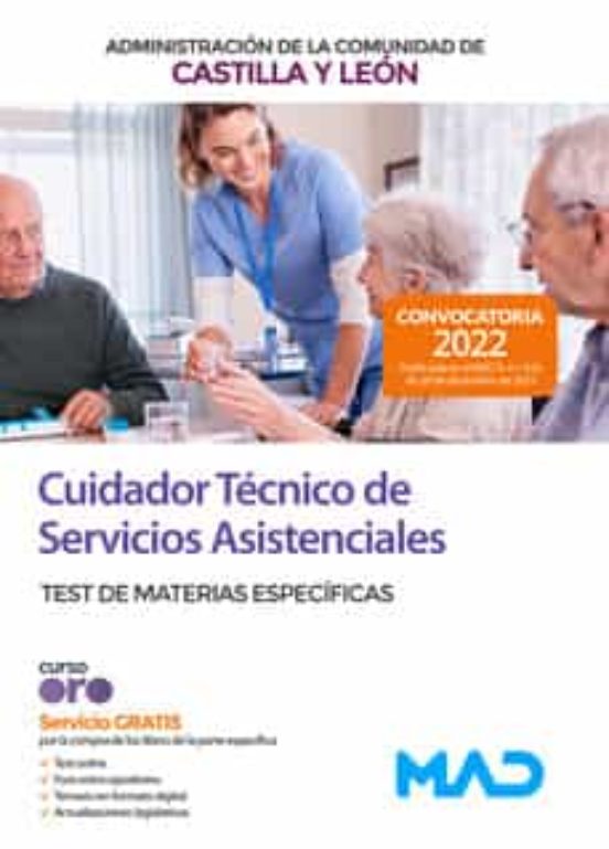 Cuidador Técnico De Servicios Asistenciales Test De Materias Específic
