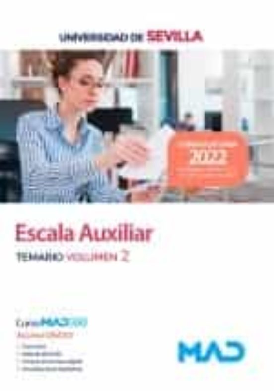 Escala Auxiliar De La Universidad De Sevilla. Temario Volumen 2