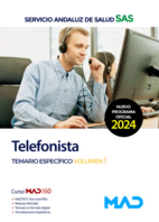 Telefonista. Temario Especifico : Servicio Andaluz De Salud