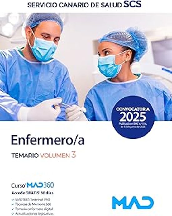 Enfermero/a. Temario Volumen 3. Servicio Canario De Salud Scs 2025