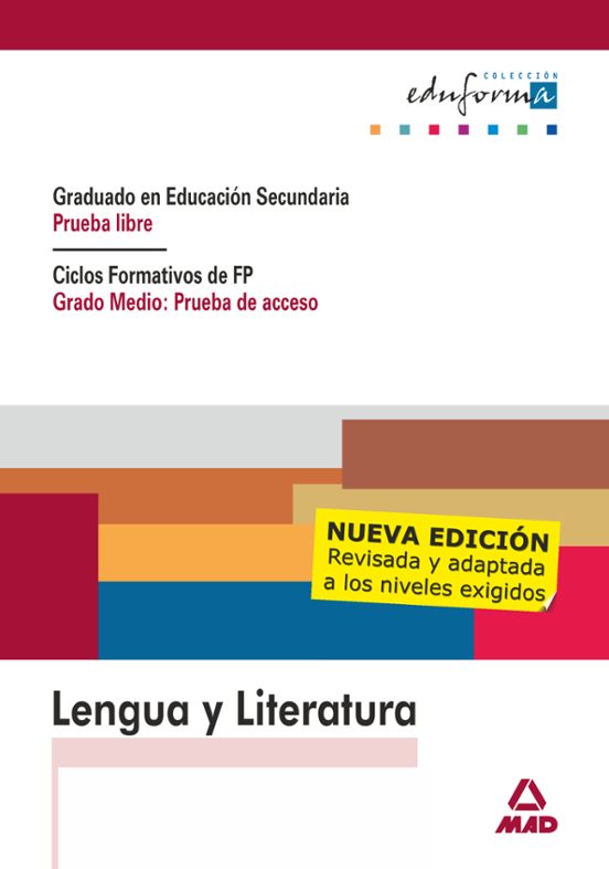 Lengua Y Literatura. Graduado En Educacion Secundaria. Prueba Lib Re