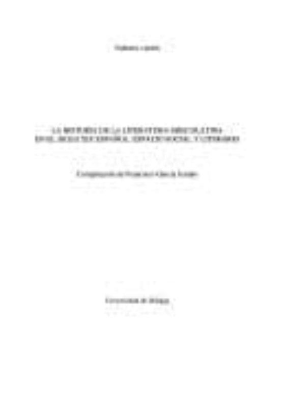 La Historia De La Literatura Greco-latina En El Siglo Xix Español : Es