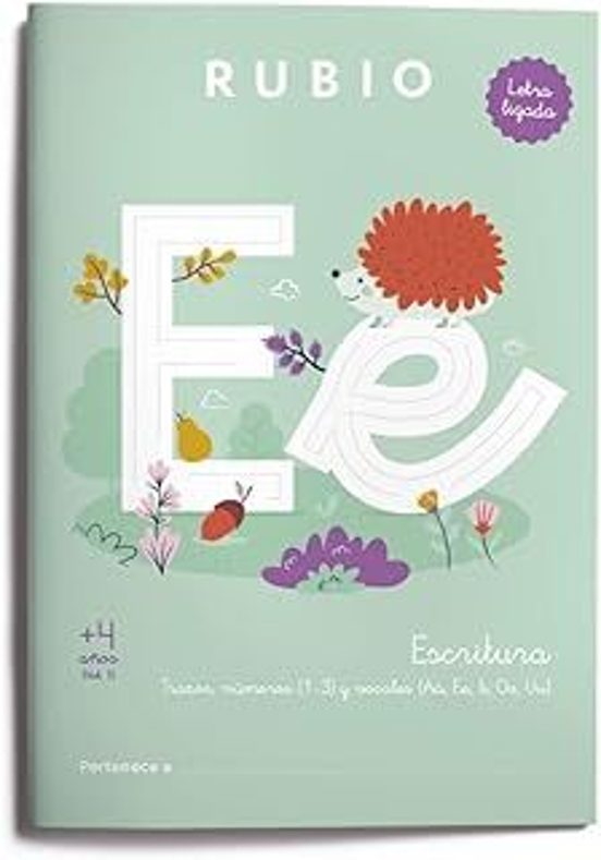 Escritura Con Letra Ligada +4 Años Vol 1