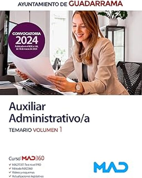 Auxiliar Administrativo/a. Temario Volumen 1. Ayuntamiento De Guadarra