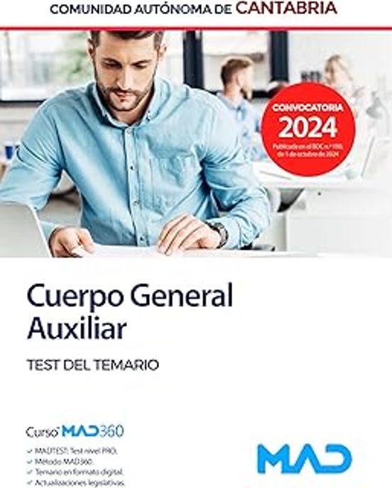 Cuerpo General Auxiliar. De Materias Comunes. Test Comunidad Autónoma