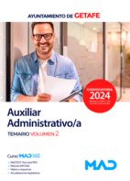 Auxiliar Administrativo/a Del Ayuntamiento De Getafe Del Tamario Vol