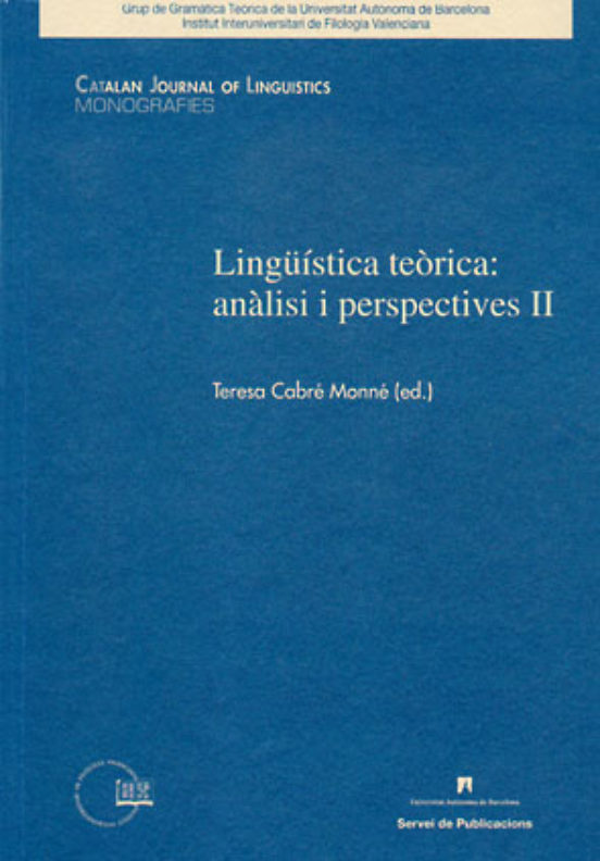 Lingüistica Teorica: Analisi I Perspectives