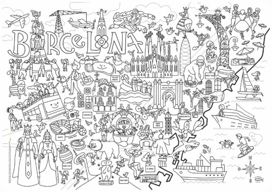 Barcelona Per Pintar I Disfrutar En Gran!