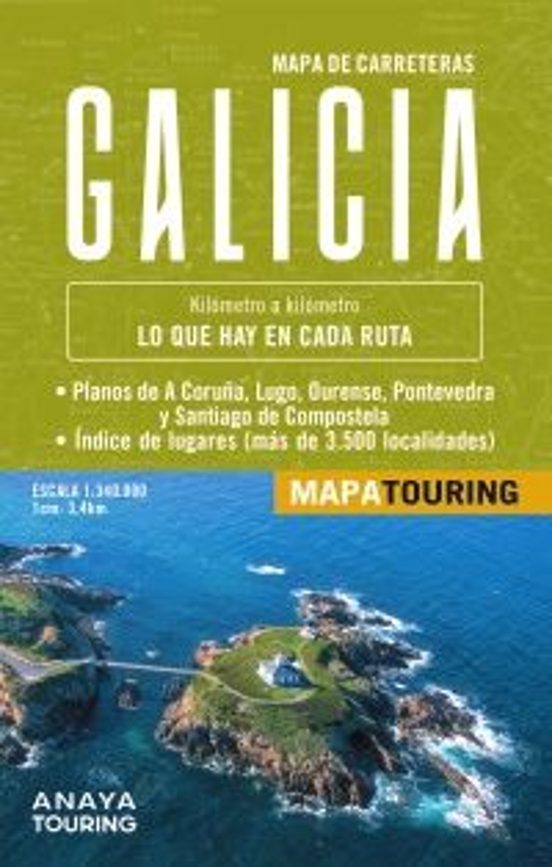 Mapa De Carreteras Galicia 2025 Escala 1:340.000