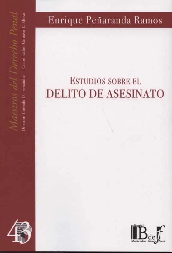Estudios Sobre El Delito De Asesinato