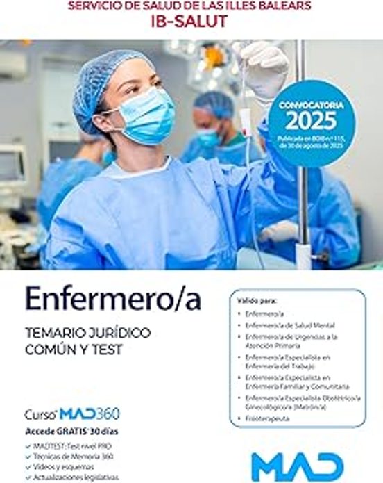 Enfermero/a. Temario Jurídico Común Y Test