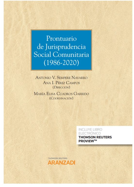 Prontuario De Jurisprudencia Social Comunitaria