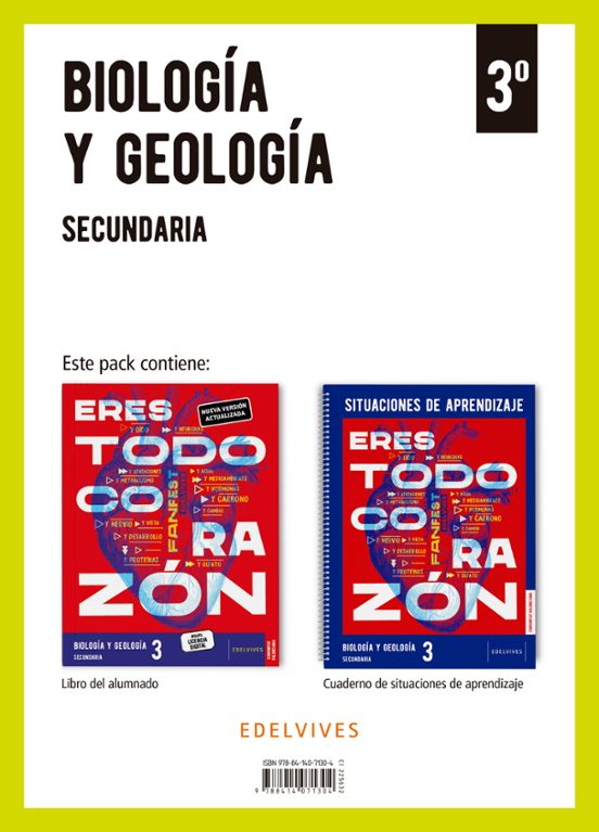 Biología y Geología 3.º ESO + Cuaderno Situaciones de Aprendizaje Fanf