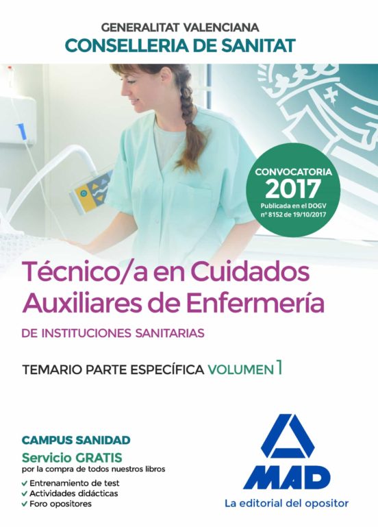 Tecnico En Cuidados Auxiliares De Enfermeria De La Conselleria De Sani