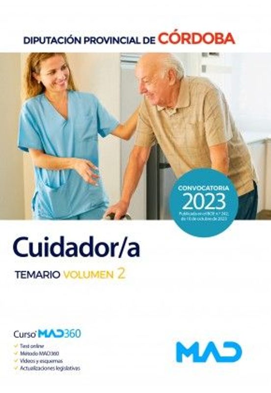 Cuidador/a Diputación Provincial De Córdoba. Temario Vol.2