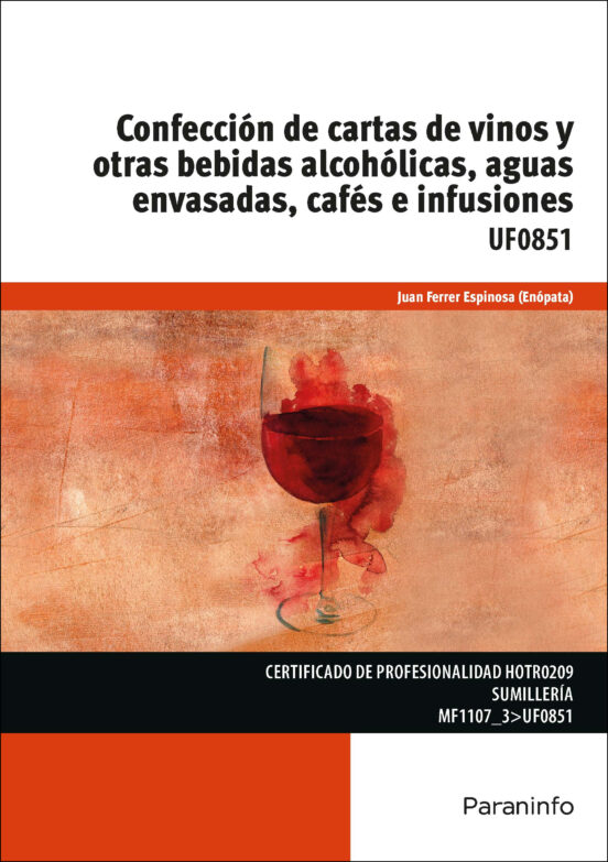 Confeccion De Cartas De Vinos Y Otras Bebidas Alcoholicas Agu