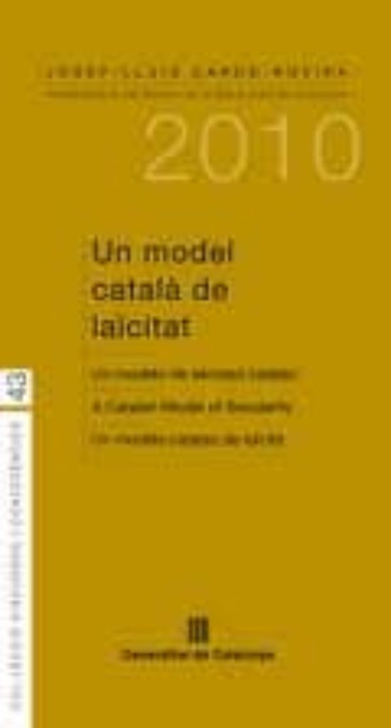 Un Model Català De Laïcitat
