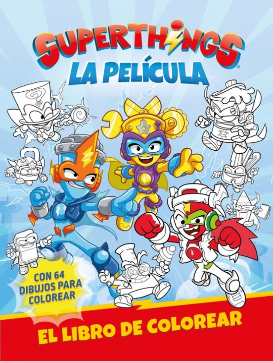 Superthings. La película. Libro de colorear