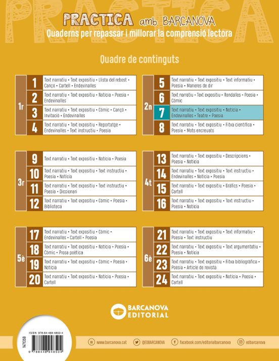 Comprensio Lectora 7 2º Educacion Primaria Practica Amb Barcanova Ed 2