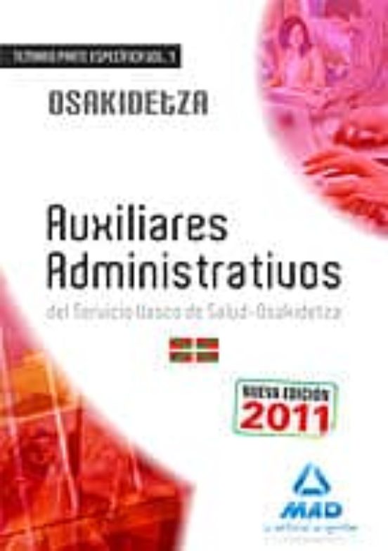 Auxiliares Administrativos Osakidetza.temario Parte Especificavo L 1