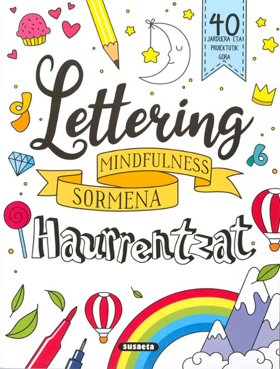 Lettering Haurrentzat. Mindfulness Sormena