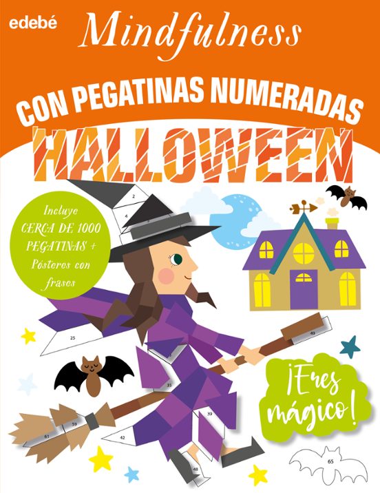 Mindfulness Con Pegatinas Numeradas: Halloween