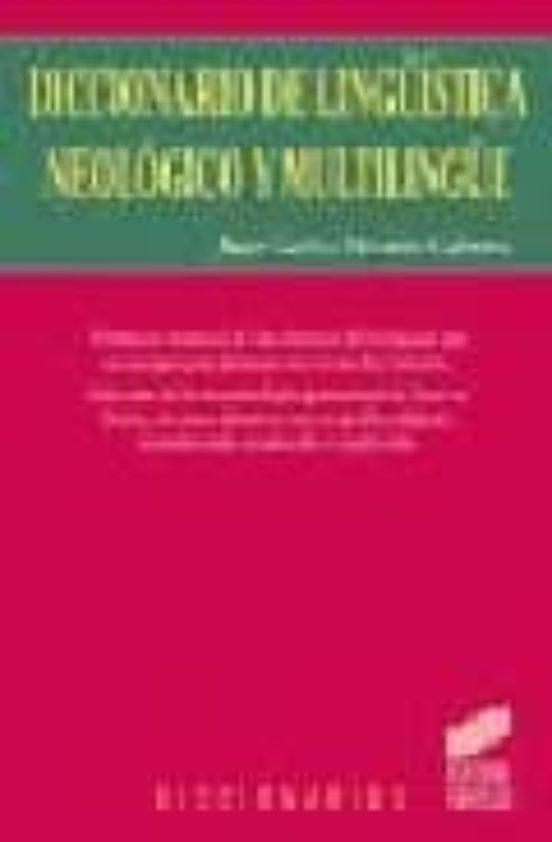 Diccionario De Lingüística Neológico Y Multilingüe