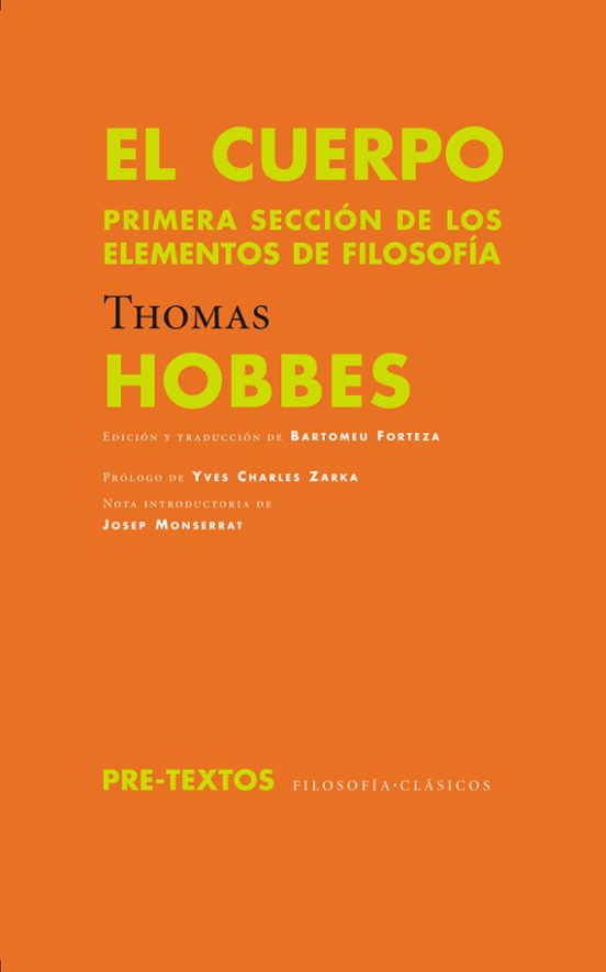 El Cuerpo: Primera Seccion de los Elementos de Filosofia