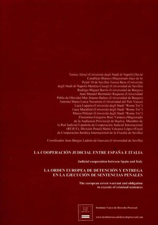 La Cooperacion Judicial Entre España E Italia