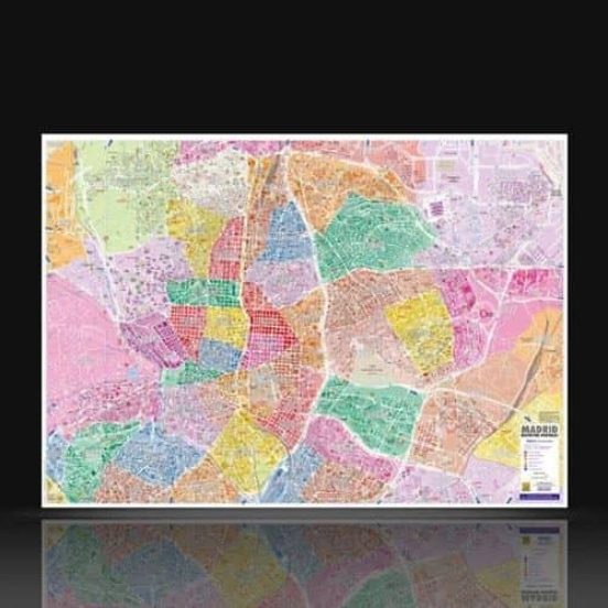 Madrid Distritos Postales 140 X 100 2019