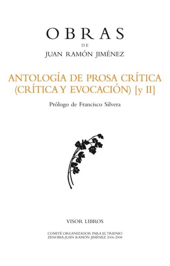 Antología De Prosa Crítica