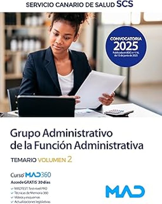 Grupo Administrativo De La Función Administrativa. Temario Volumen 2