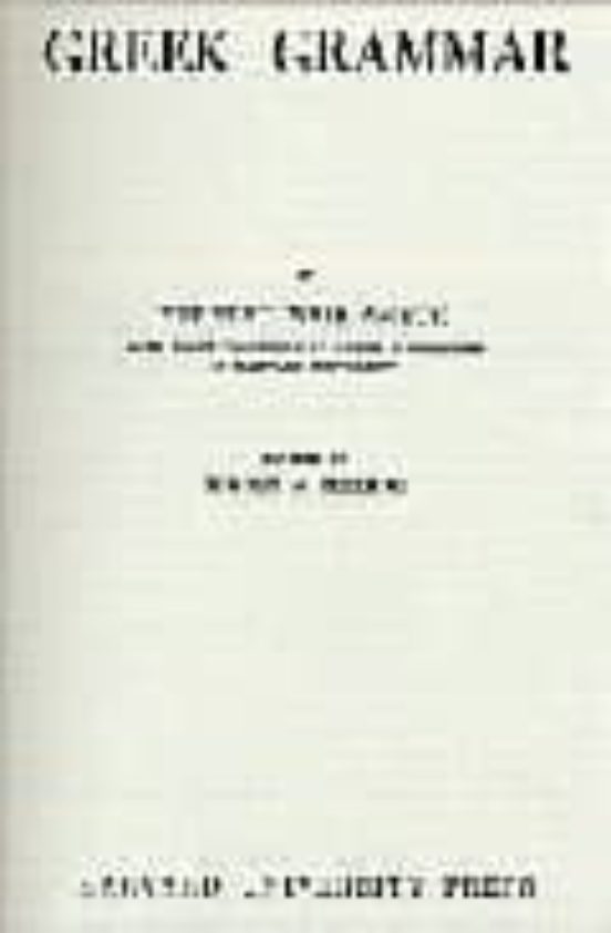 Greek Grammar