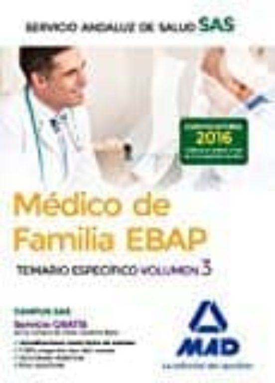Medico De Familia Ebap Del Servicio Andaluz De Salud. Temario Especifi
