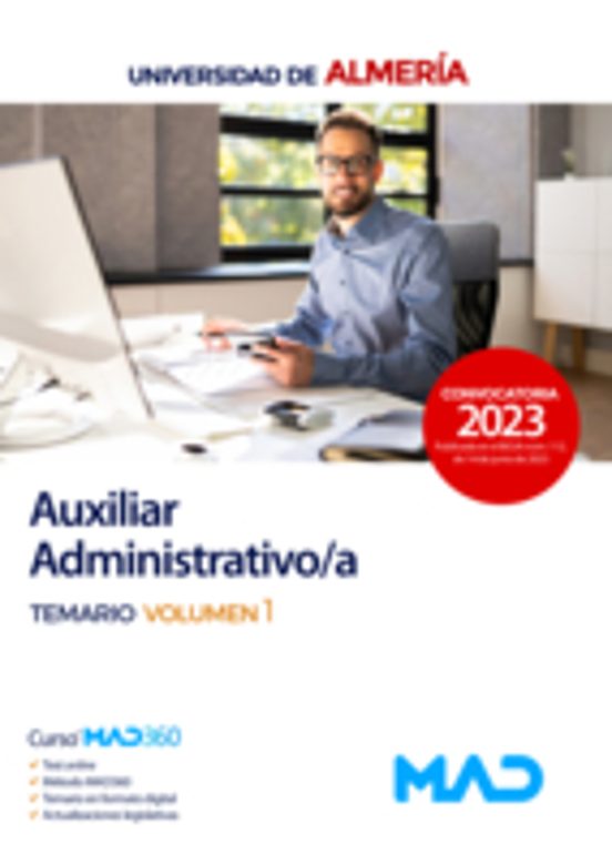 Auxiliar Administrativo/a. Temario Volumen 1 Universidad De Almeria