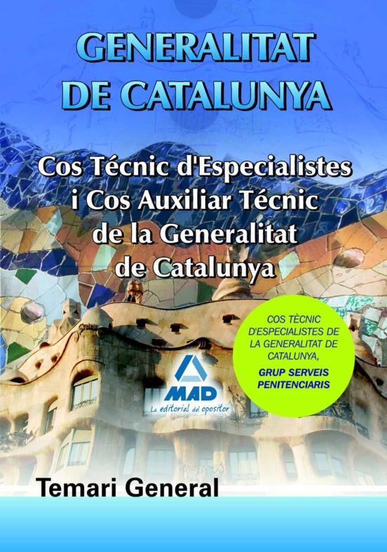 Cos Tecnics D Especialistes I Cos D Auxiliard Tecnics De La Gener Alit