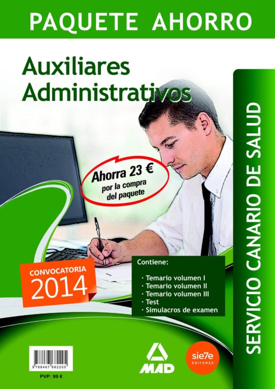 Paquete Ahorro Auxiliar Administrativo Servicio Canario De Salud