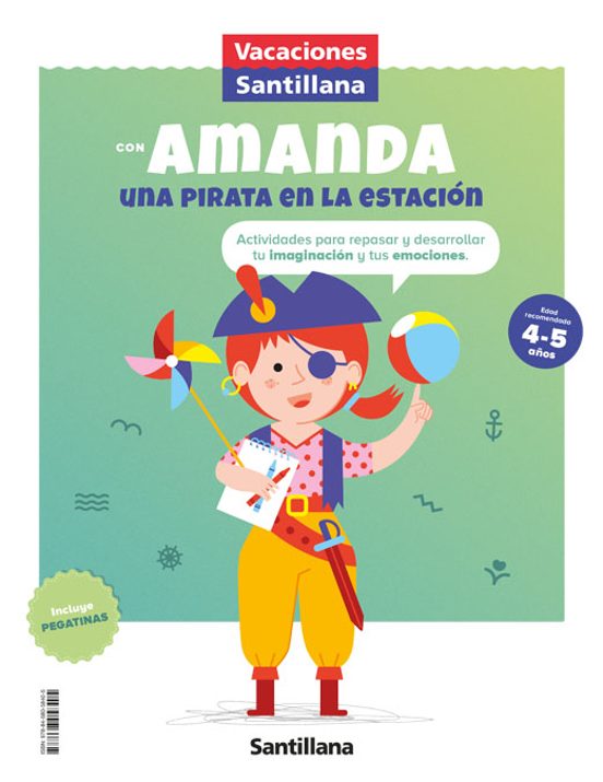 Vacaciones Santillana Con Amanda Una Pirata En La Estacion 4/5 Años Ed