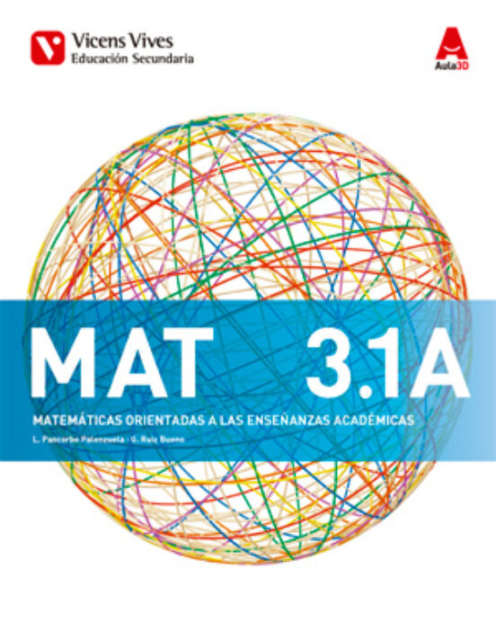 Portada de Matematicas 3º Eso Trimestres Academicas Ed 2015