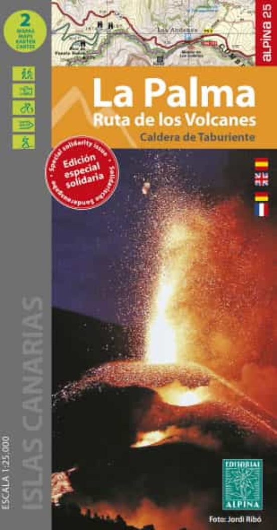 La Palma. Ruta De Los Volcanes - Caldera De Taburiente 1:25.000